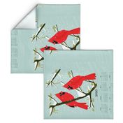 2020 Cardinals Tea Towel Calendar by Andrea Lauren 
