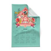 2020 Cuckoo Tea Towel Calendar by Andrea Lauren 