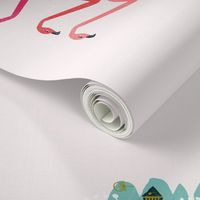 2020 Flamingo Tea Towel Calendar by Andrea Lauren 