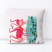 2020 Flamingo Tea Towel Calendar by Andrea Lauren 