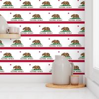 California flag small - 3" x 2"