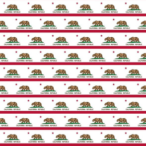 California flag small - 3" x 2"