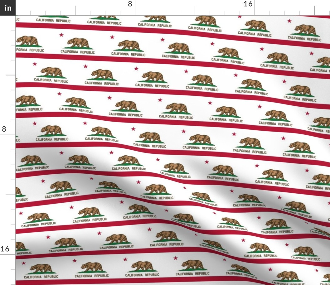 California flag small - 3" x 2"