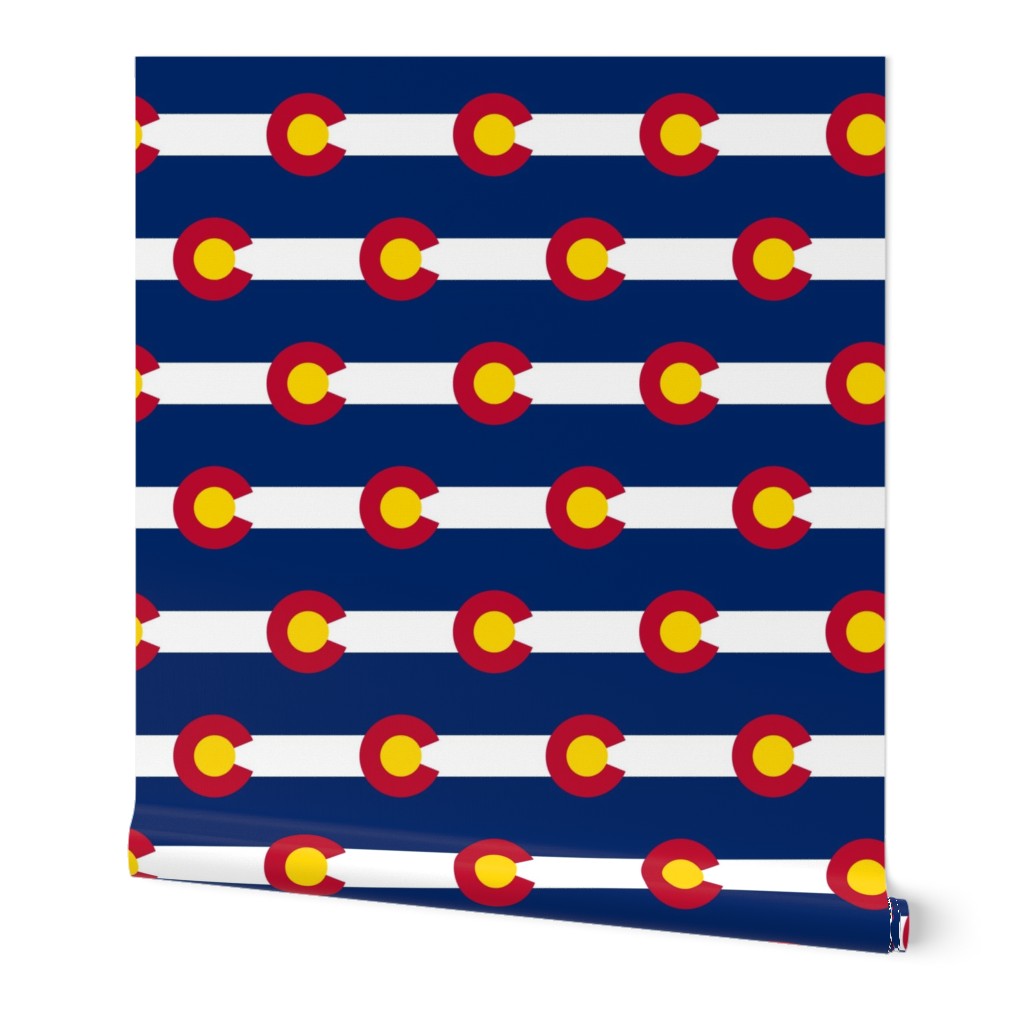 Colorado flag fabric - 2.6 x 1.75