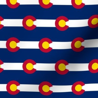 Colorado flag fabric - 2.6 x 1.75