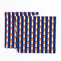 Colorado flag fabric - 2.6 x 1.75