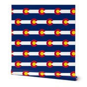 Colorado flag fabric - 2.6 x 1.75