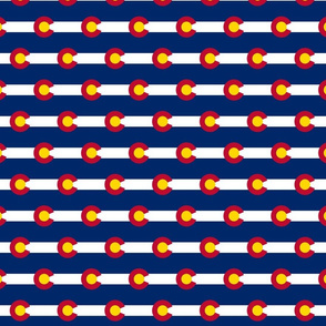 Colorado flag fabric - 2.6 x 1.75