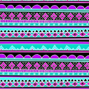 Blue and Purple Tribal