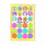 2024 Dog Days Calendar Towel