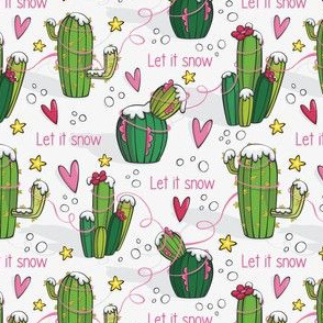 Let it snow cactus