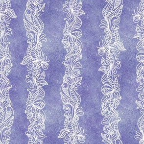 lacy lavender doodle stripe