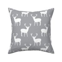 Grey and white deer