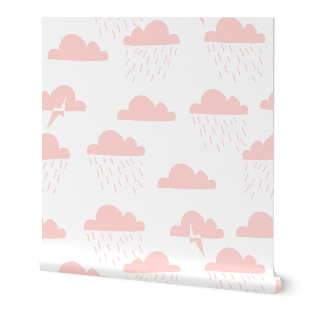 Rain Clouds - Rose Pink by Andrea Lauren 