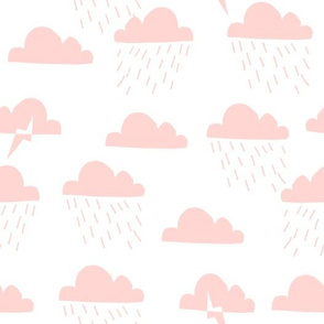 Rain Clouds - Rose Pink by Andrea Lauren 