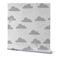 Rain Clouds - Slate by Andrea Lauren 