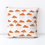 Rain Clouds - Tangelo Orange by Andrea Lauren
