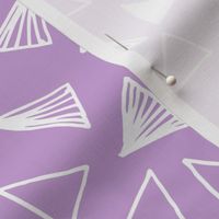 Hand Drawn Triangles - Lilac by Andrea Lauren