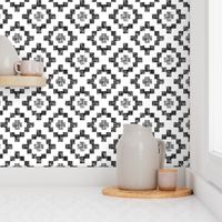 Black on white weave geometric West by Southwest by Su_G_©SuSchaefer