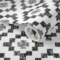 Black on white weave geometric West by Southwest by Su_G_©SuSchaefer
