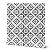 Black on white weave geometric West by Southwest by Su_G_©SuSchaefer