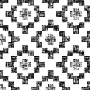 Black on white weave geometric West by Southwest by Su_G_©SuSchaefer