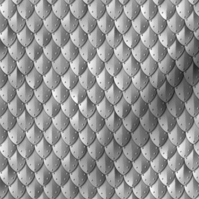 Riveted Scales Armor Silver