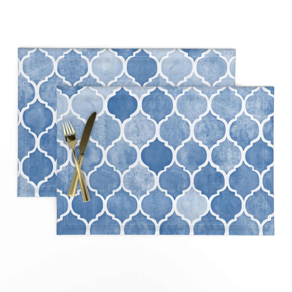Textured Blue Moroccan