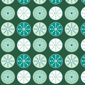 Snowflake Circles (Minty)