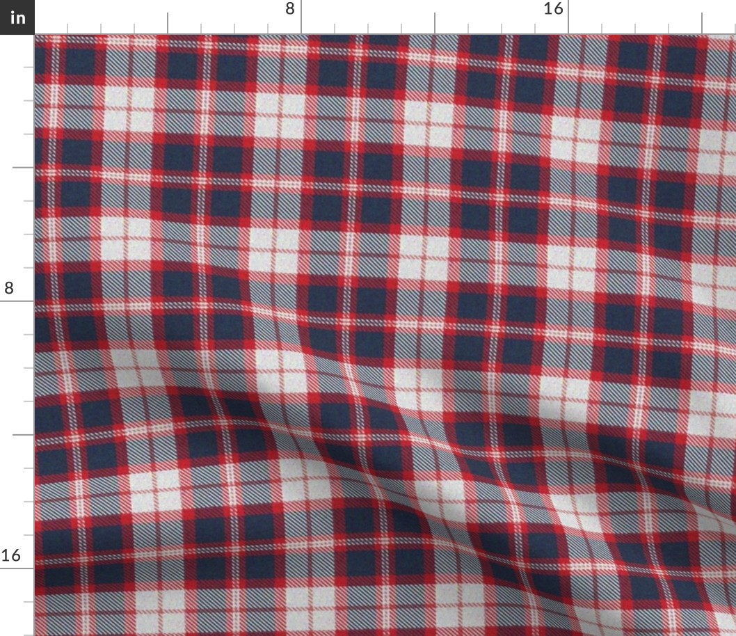 Red, White and Blue Plaid 2