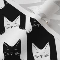 medium - cats-tooth in black and white