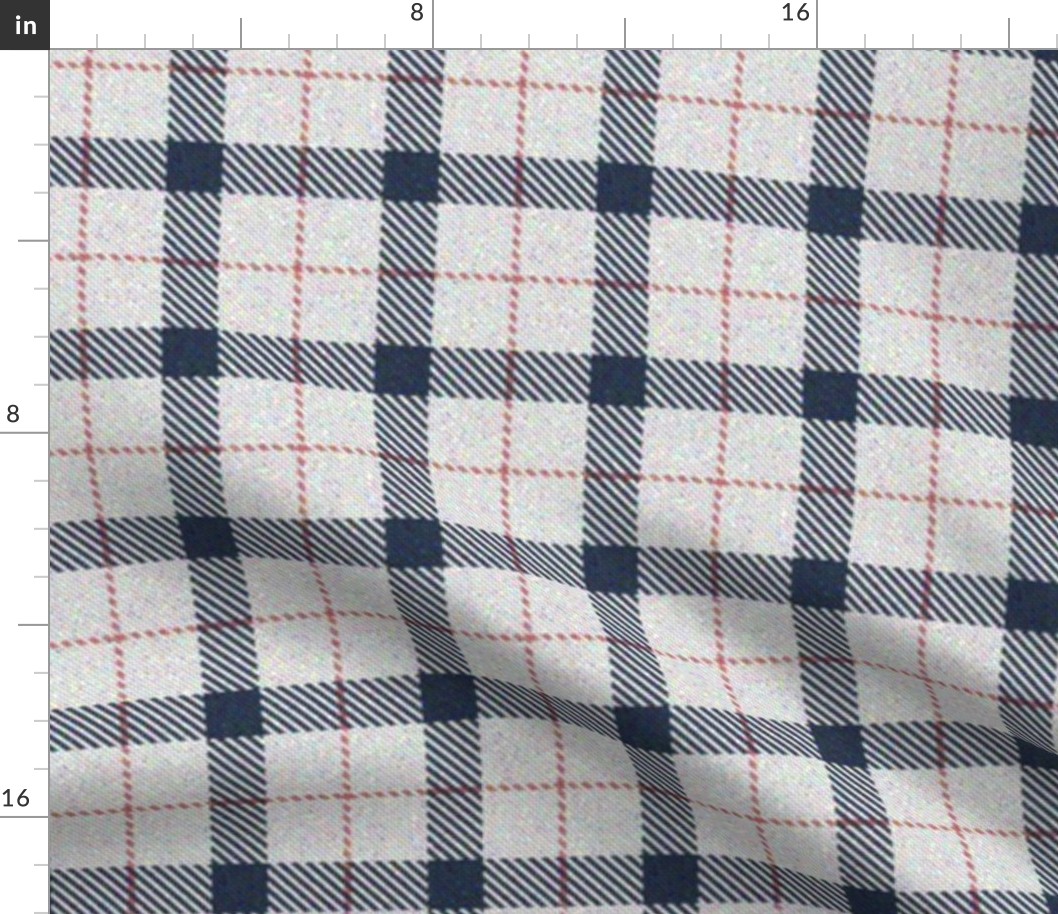 Pink, White and Blue Plaid 1