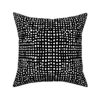 Weave - Black and White Simple Minimal Grid by Andrea Lauren