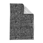 Weave - Black and White Simple Minimal Grid by Andrea Lauren