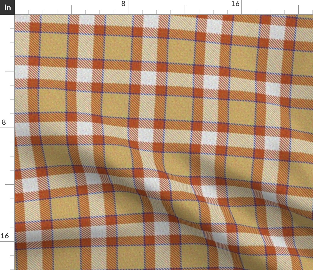 Pumpkin, Lemon and Blueberry Plaid 1