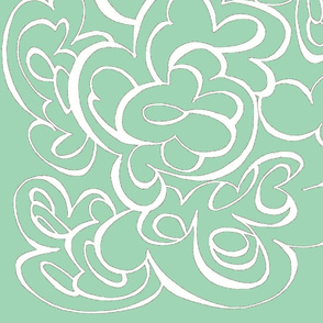 mint green swirls
