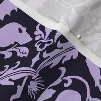 Skull Damask Purple