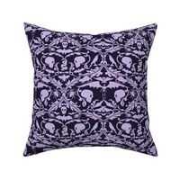 Skull Damask Purple