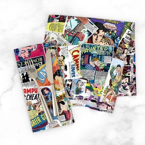 vintage comic book romance - LARGE PRINT