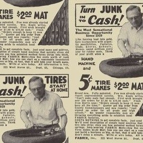 Get Rich Quick With Junk Tires Advertisement 1929