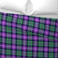 MacNeil tartan - 8" greyed green and purple