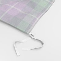 MacNeil tartan - 8" greyed green and purple