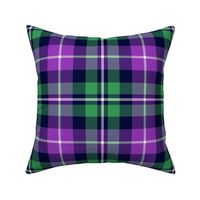 MacNeil tartan - 8" greyed green and purple