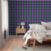 MacNeil tartan - 8" greyed green and purple