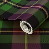 MacNeil tartan - 8" greyed green and purple