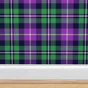 MacNeil tartan - 8" greyed green and purple