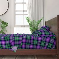 MacNeil tartan - 8" greyed green and purple