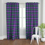 MacNeil tartan - 8" greyed green and purple