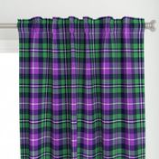 MacNeil tartan - 8" greyed green and purple