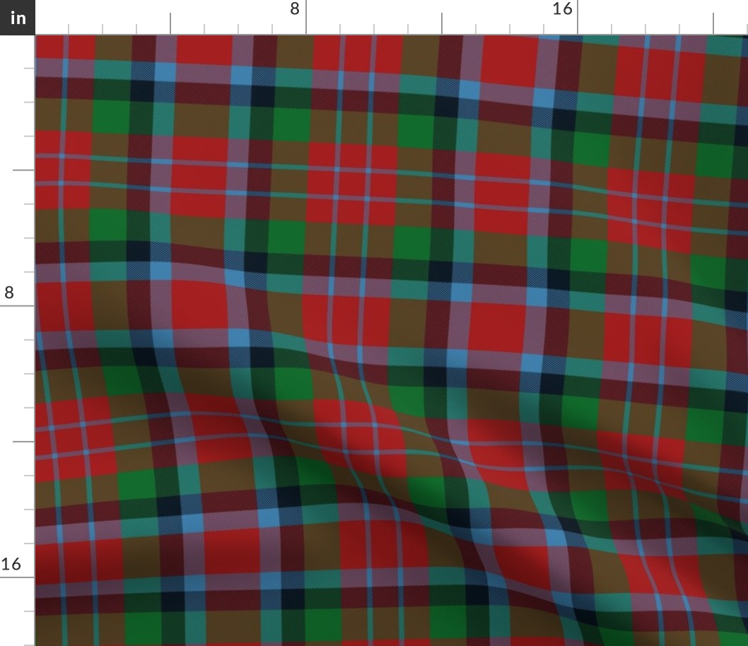 MacDuff tartan #2 (blue line), 8", Wilson's of Bannockburn